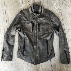Mauritius Leather Men's slim fit Cove Lamb Leather Jacket